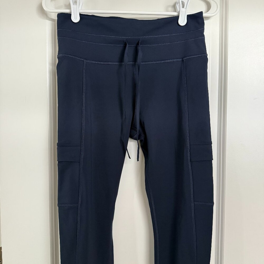 Athleta Rainier Cargo Tight Navy M